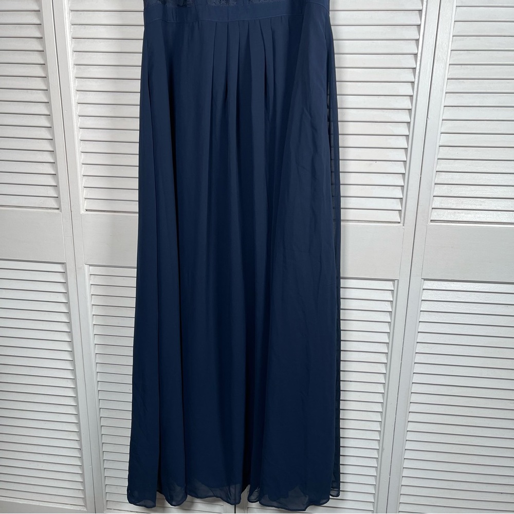 π City Chic Panelled Bodice Maxi Dress β French Navy (Size S/16) | NWT - Picture 4 of 12